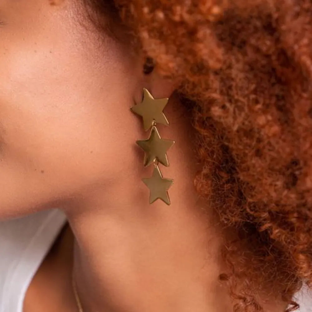 ORECCHINI STARS ORO PLACCATO 18K