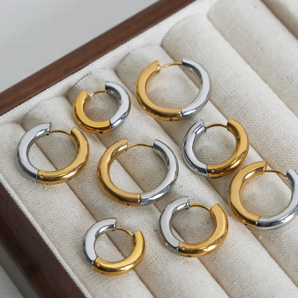ORECCHINI DUAL ORO PLACCATO 18K