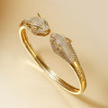 BRACCIALE LEOPARD PLACCATO ORO 18K ZIRCONI