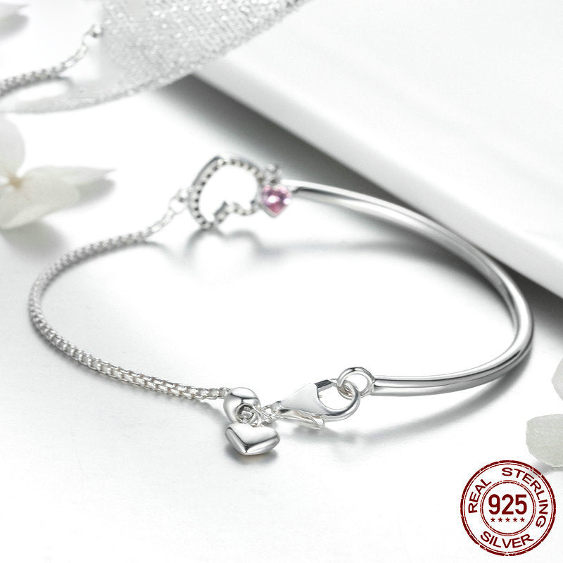 BRACCIALE REAL LOVE ARGENTO