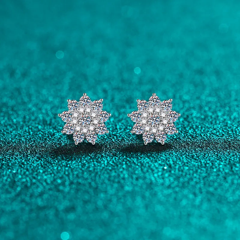 ORECCHINI STELLA ARGENTO MOISSANITE