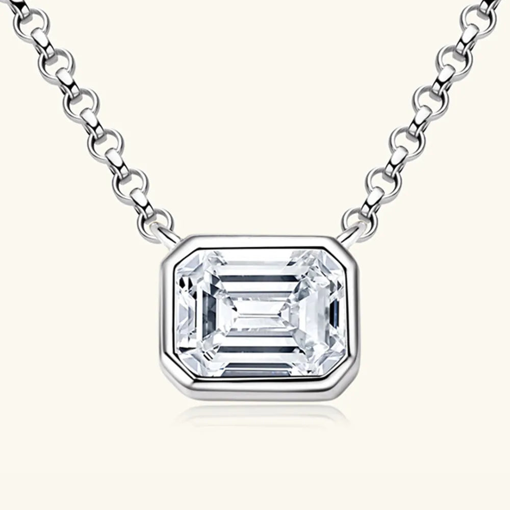 COLLANA ARGENTO MOISSANITE 1 CARATO