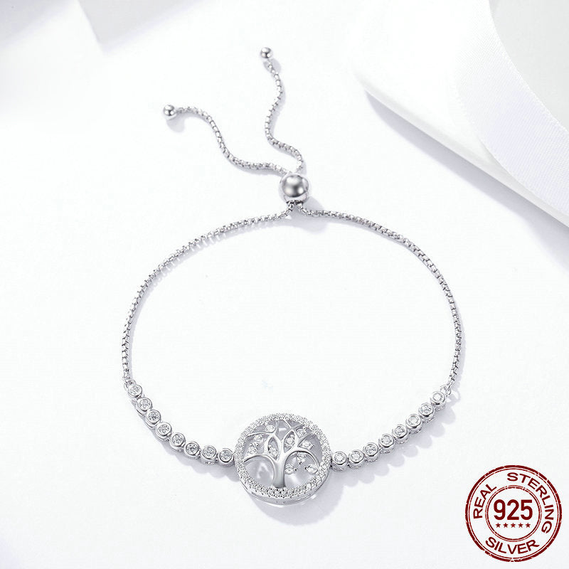 BRACCIALE LIFE TREE ARGENTO