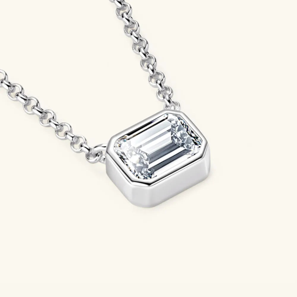 COLLANA ARGENTO MOISSANITE 1 CARATO