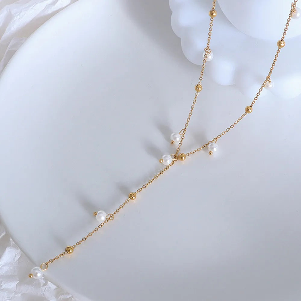 COLLANA DROP ORO PLACCATO 18K