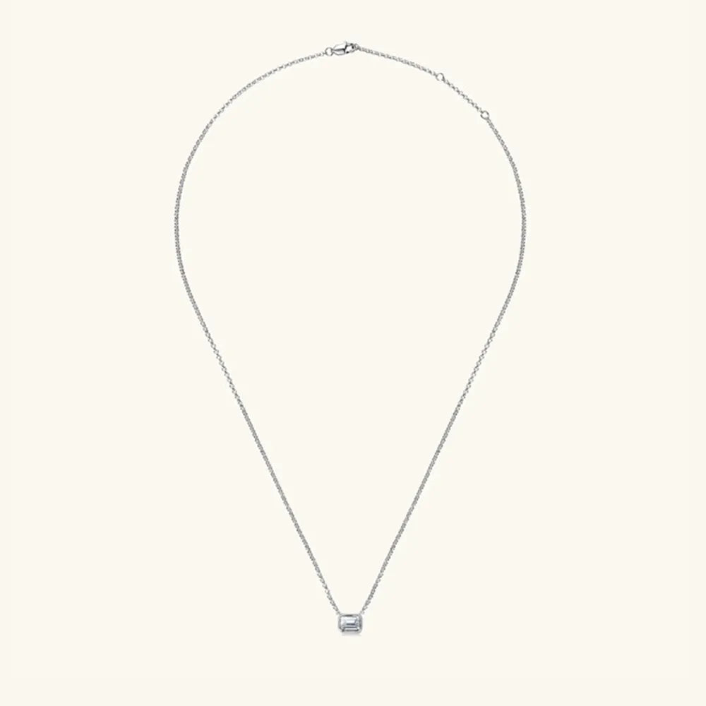 COLLANA ARGENTO MOISSANITE 1 CARATO