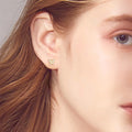 ORECCHINI FARFALLA ARGENTO MOISSANITE