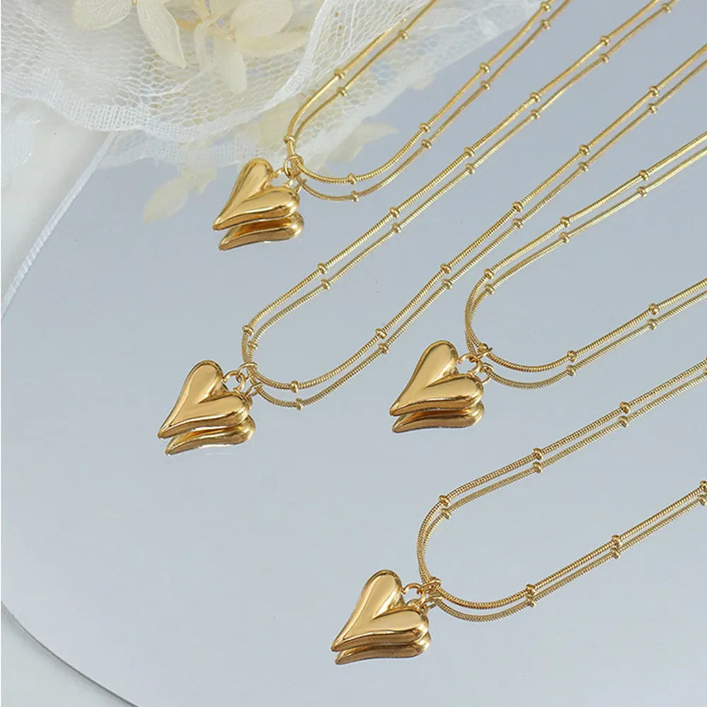 COLLANA CUORE PLACCATO ORO 18K