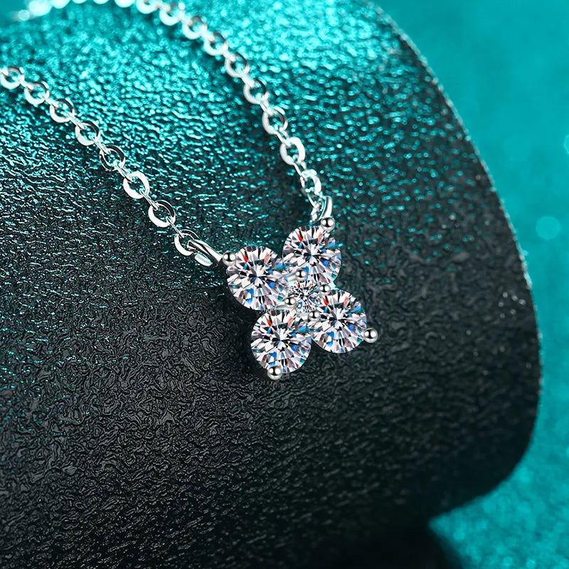 COLLANA FOUR ARGENTO MOISSANITE 1.26 CARATI