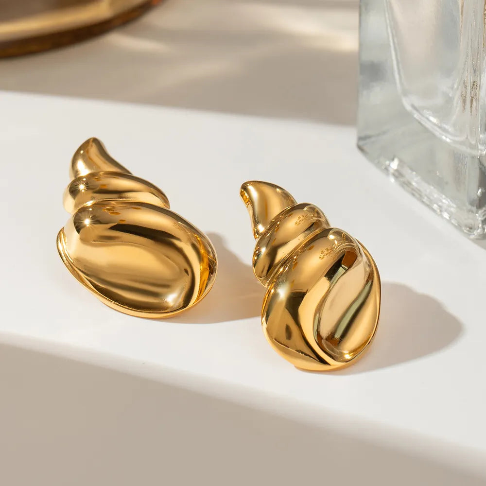 ORECCHINI CONCHIGLIA ORO PLACCATO 18K