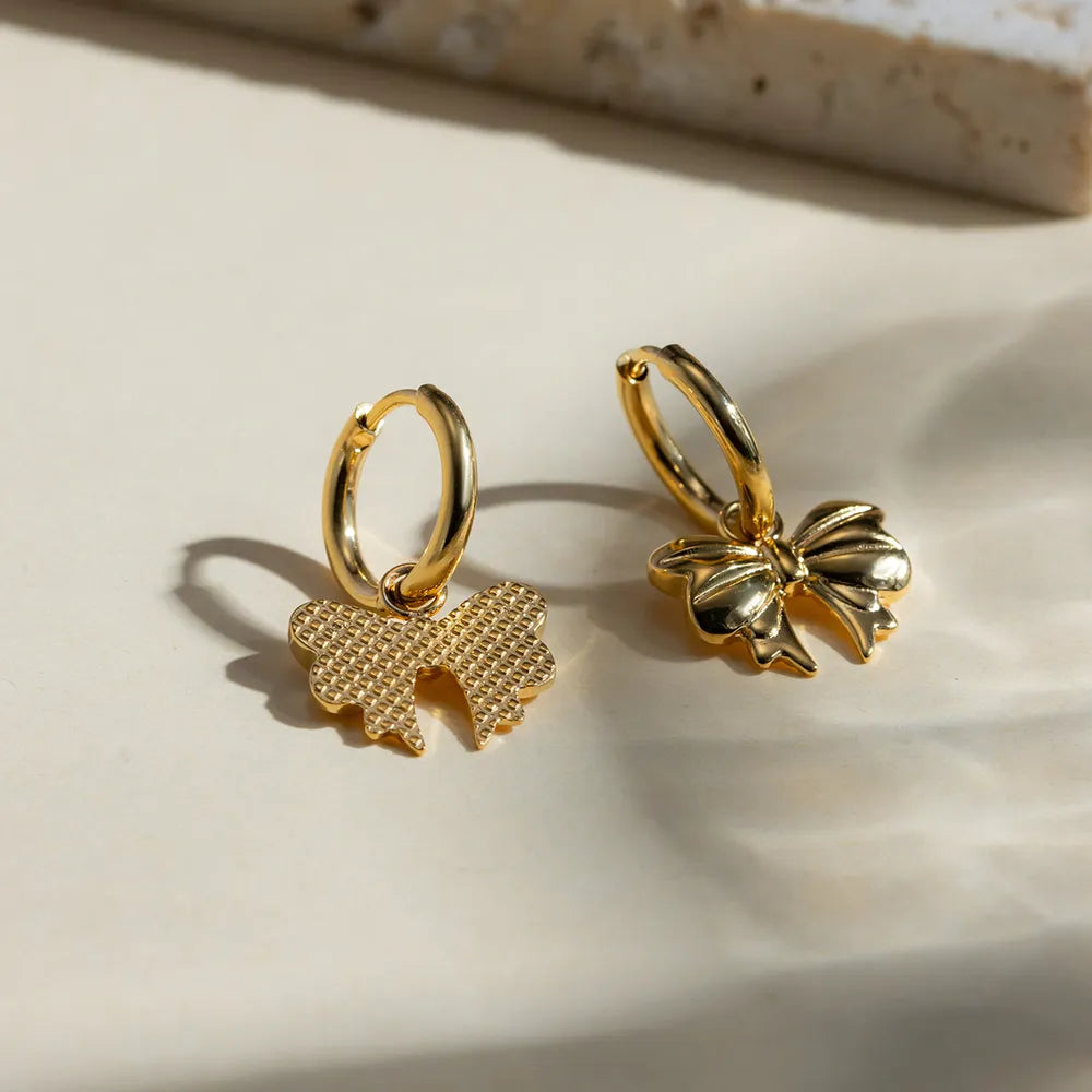ORECCHINI FIOCCO ORO PLACCATO 18K