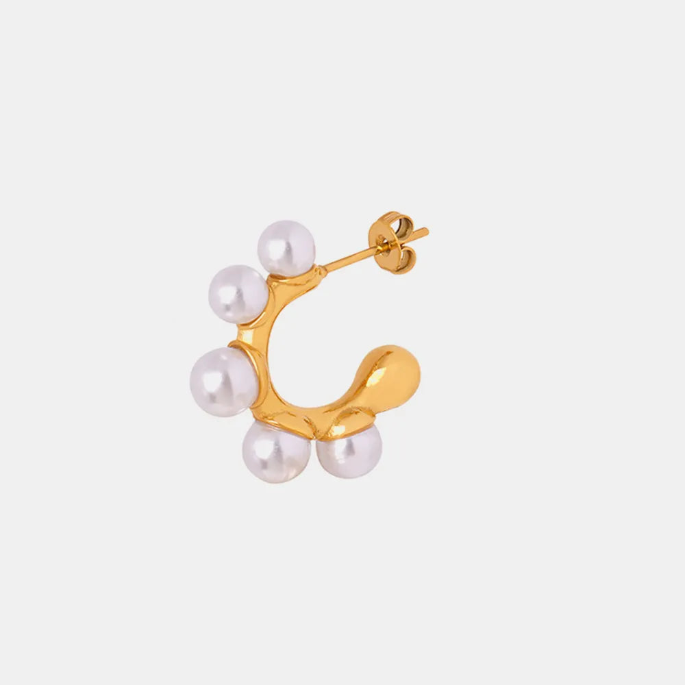 ORECCHINI PEARL ORO PLACCATO 18K