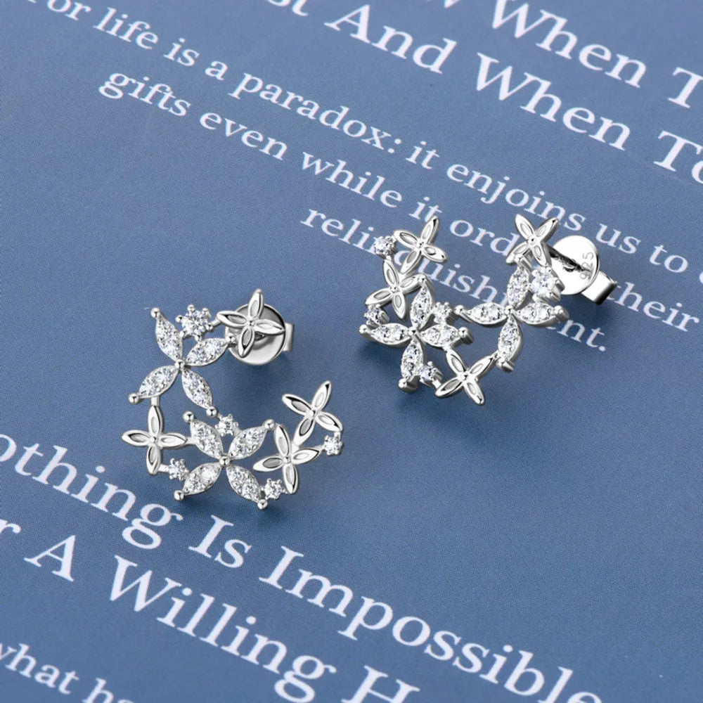 ORECCHINI LUCKY ARGENTO MOISSANITE