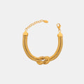 BRACCIALE KNOT PLACCARO ORO