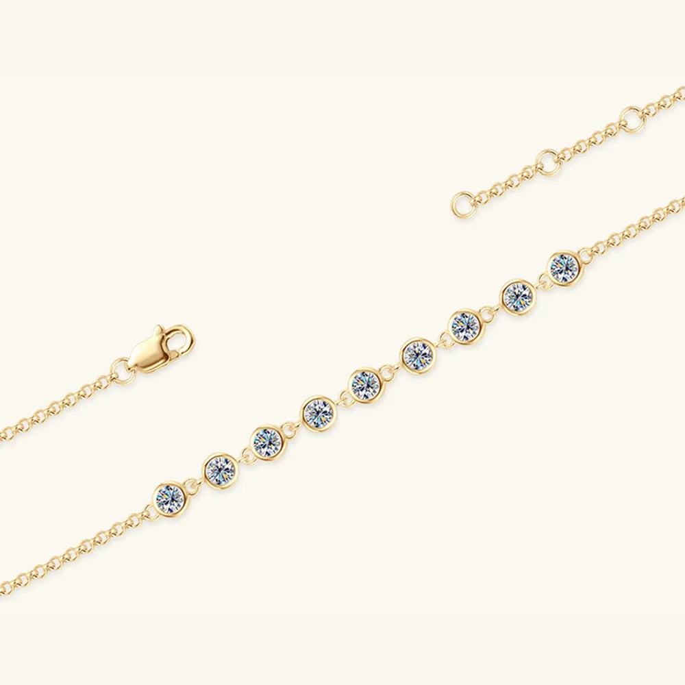 BRACCIALE ARGENTO MOISSANITE 0.9 CARATI