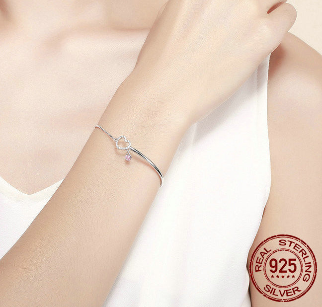 BRACCIALE REAL LOVE ARGENTO