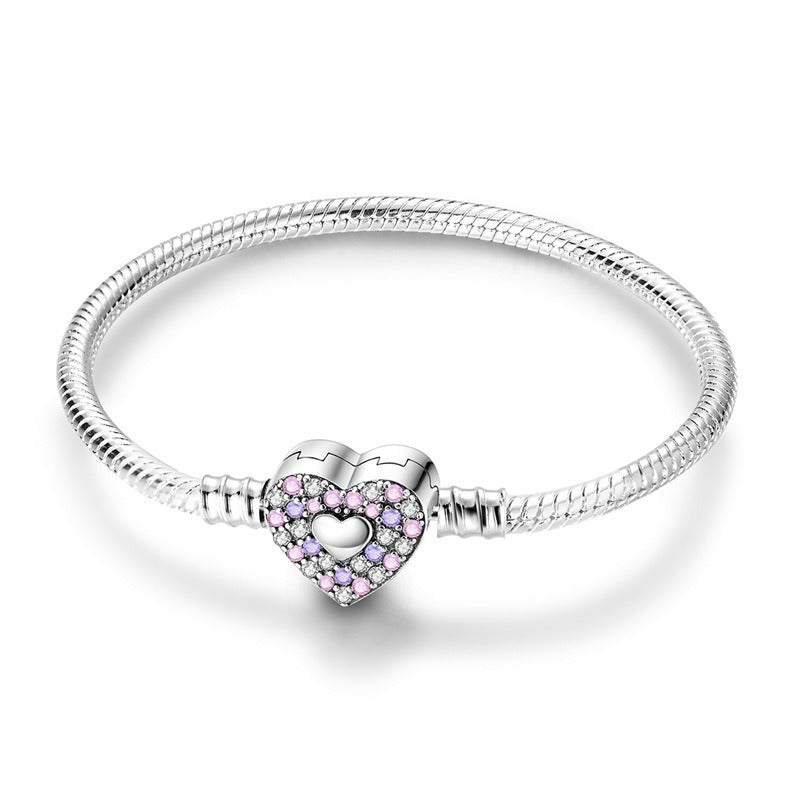 BRACCIALE SAY IT PLACCATO ARGENTO