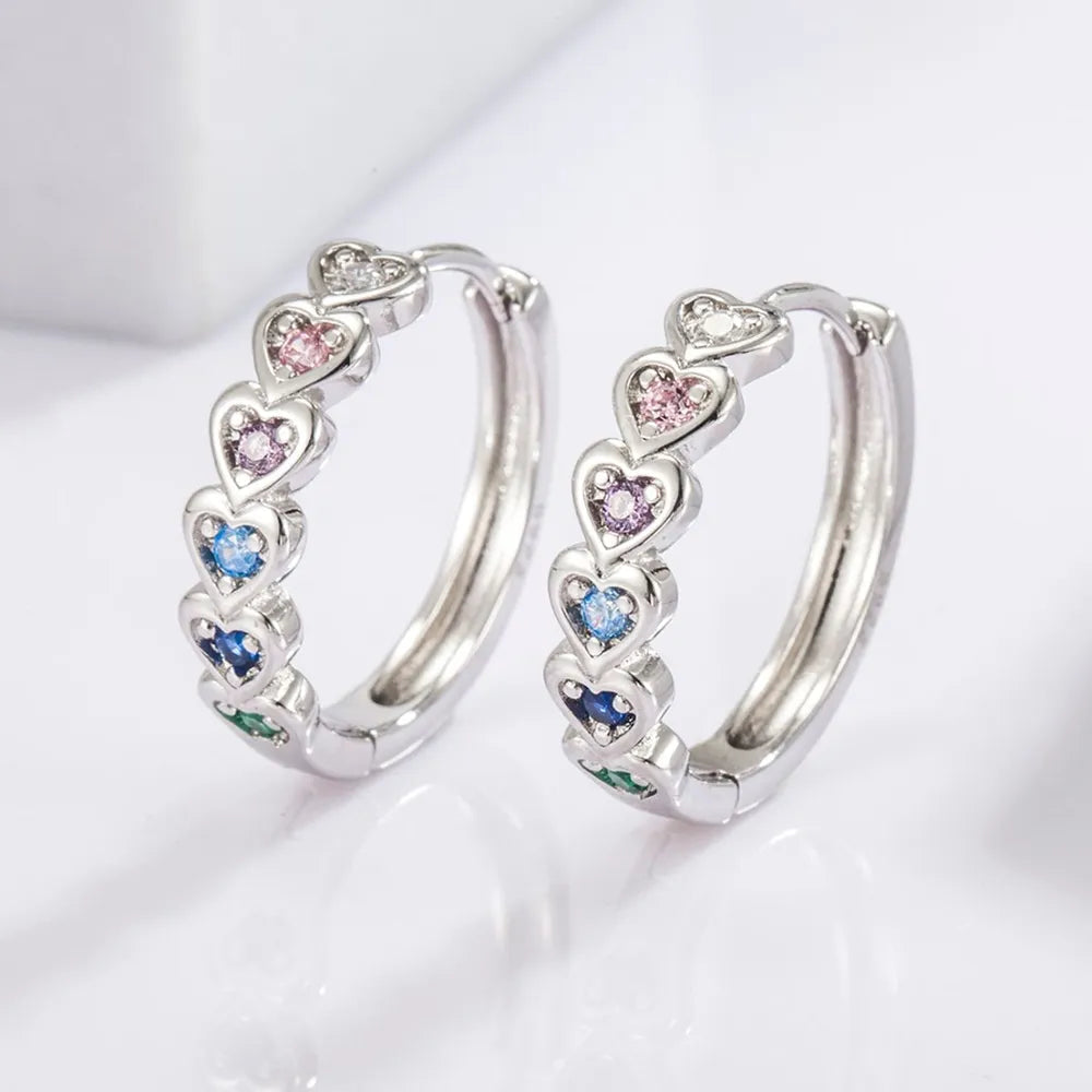 ORECCHINI CUORE PLACCATO ARGENTO