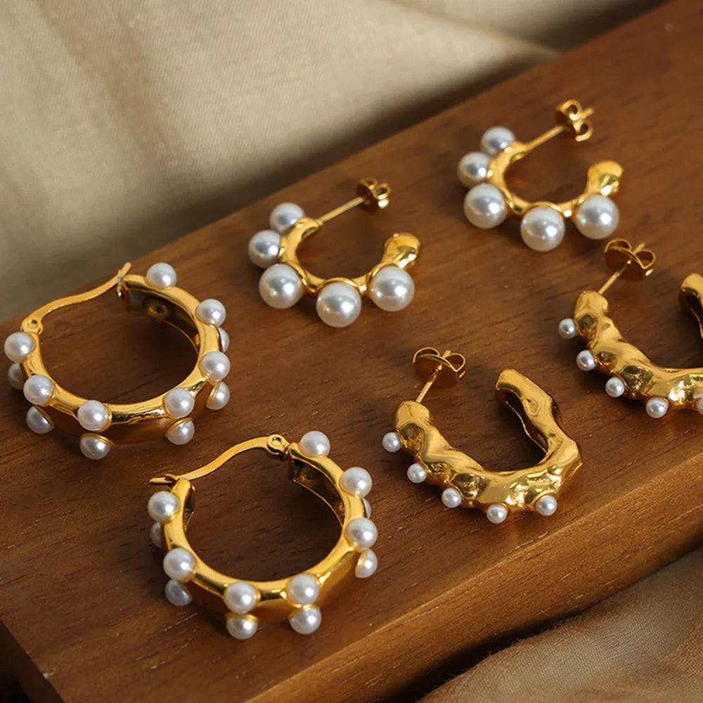 ORECCHINI PEARL ORO PLACCATO 18K