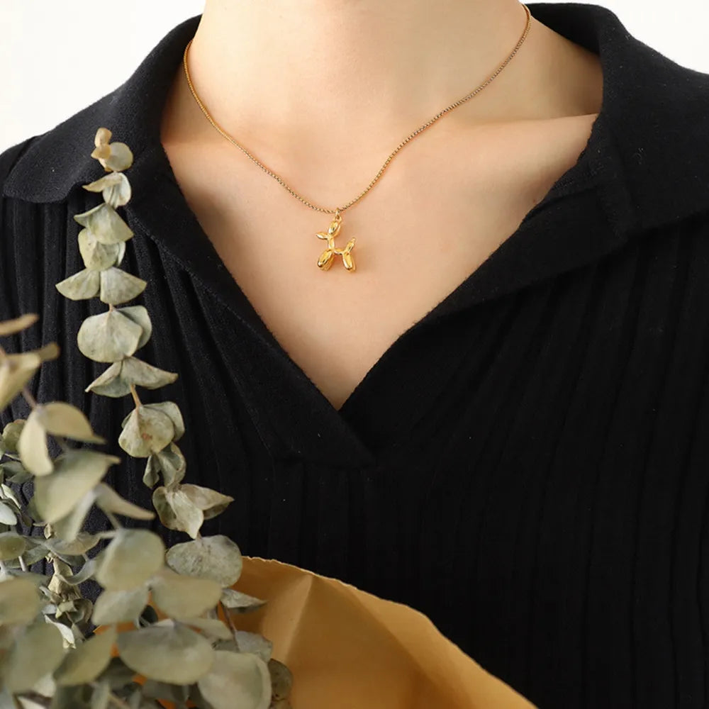 COLLANA PUPPY ORO PLACCATO 18K