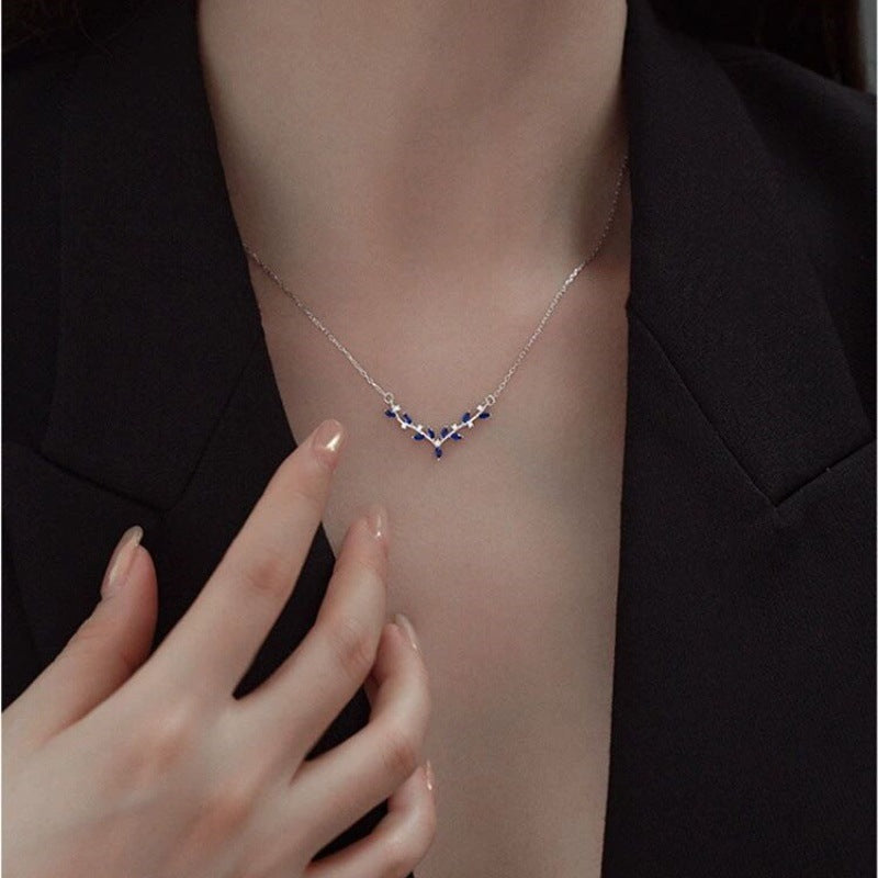 COLLANA ANTLER ARGENTO