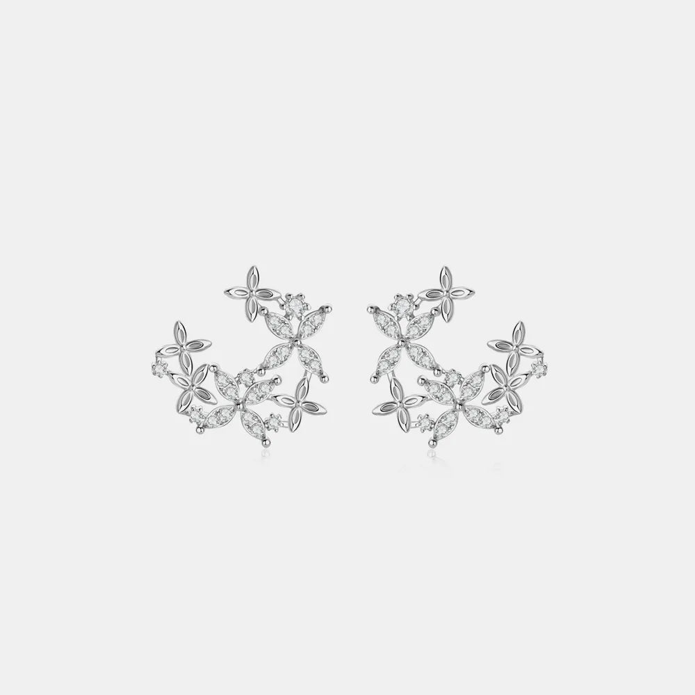 ORECCHINI LUCKY ARGENTO MOISSANITE
