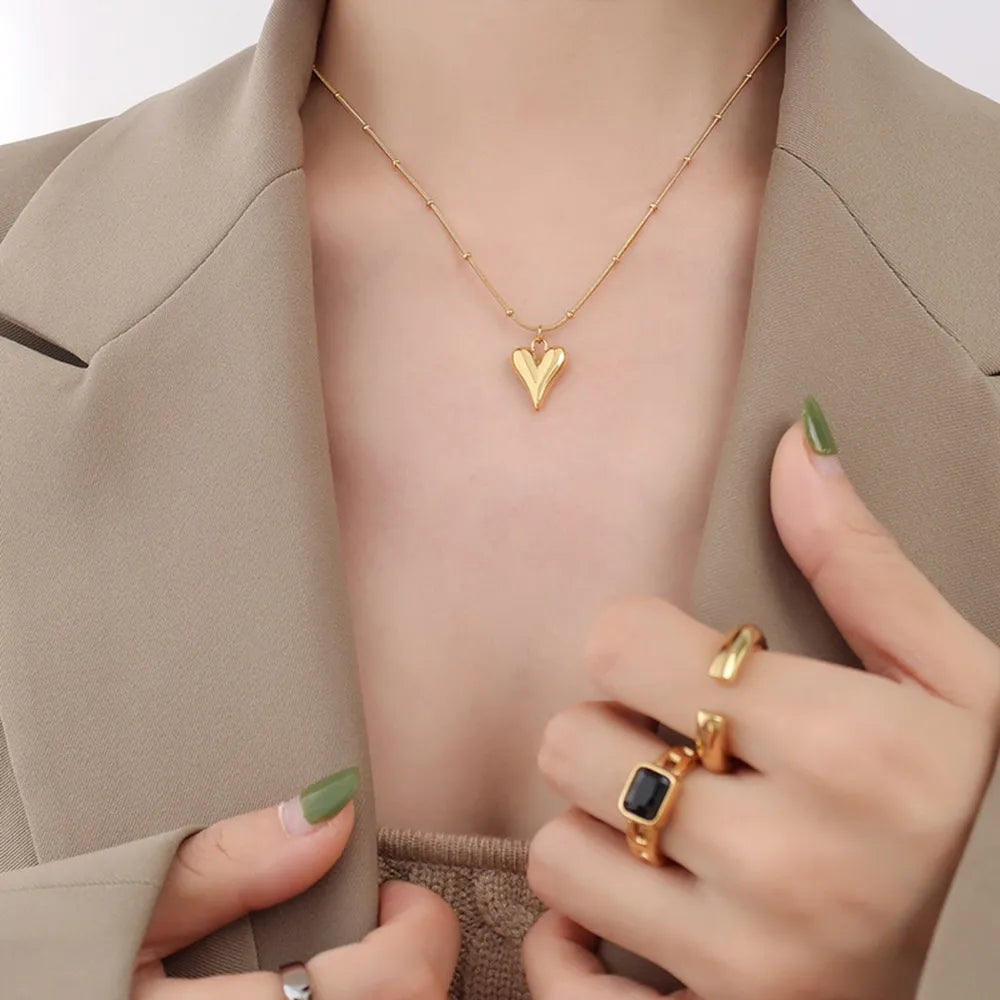COLLANA CUORE PLACCATO ORO 18K