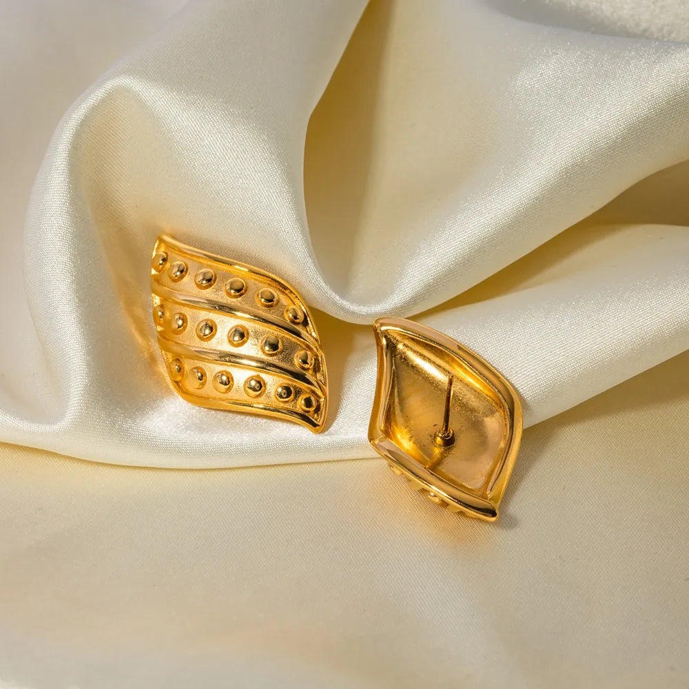 ORECCHINI VENTO ORO PLACCATO 18K