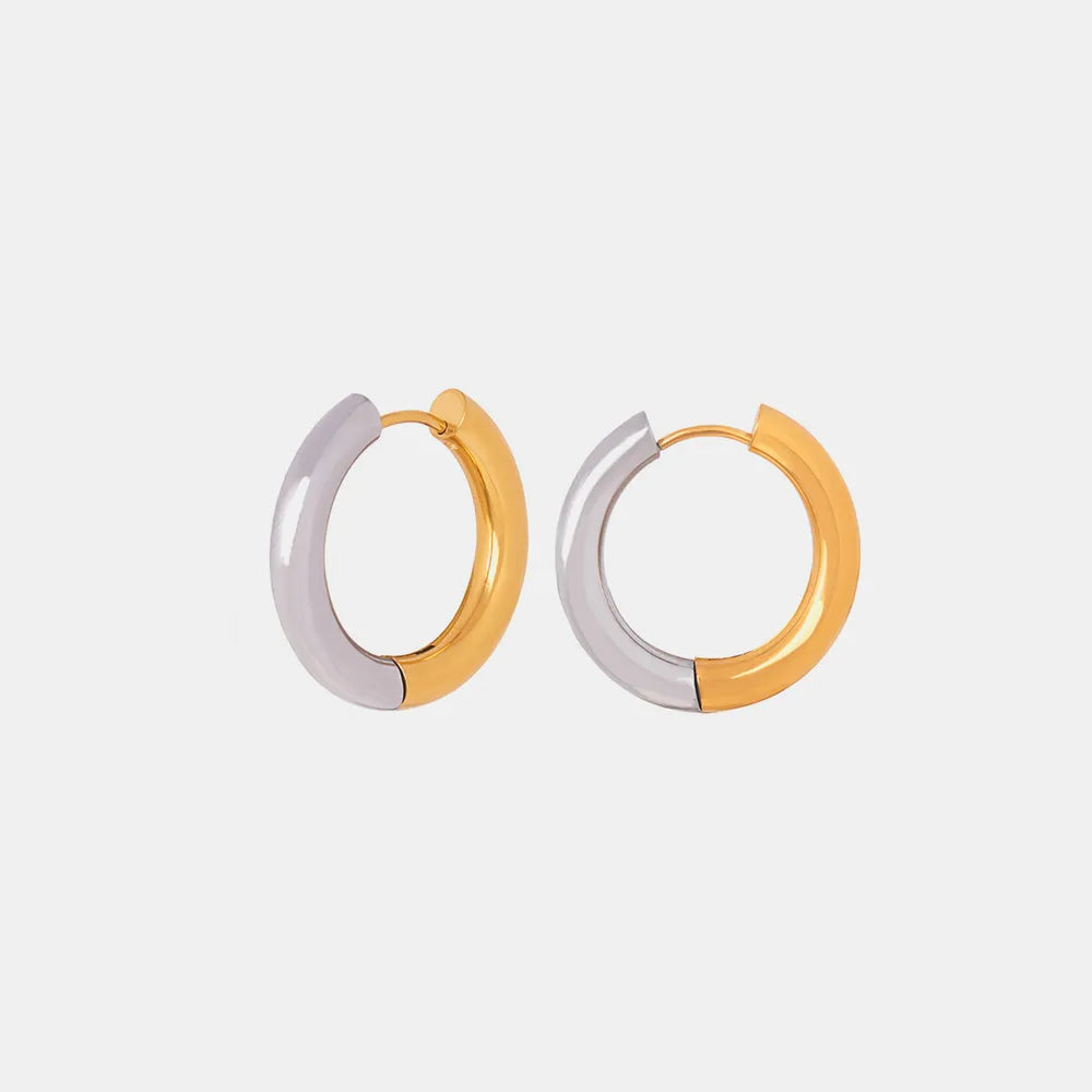 ORECCHINI DUAL ORO PLACCATO 18K