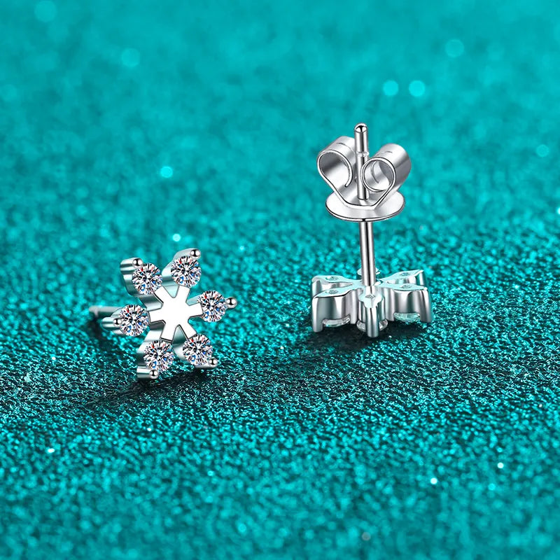 ORECCHINI SIX ARGENTO MOISSANITE