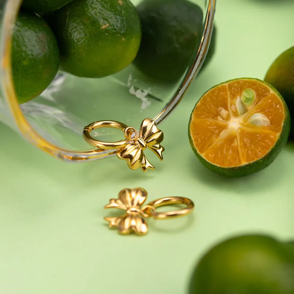 ORECCHINI FIOCCO ORO PLACCATO 18K