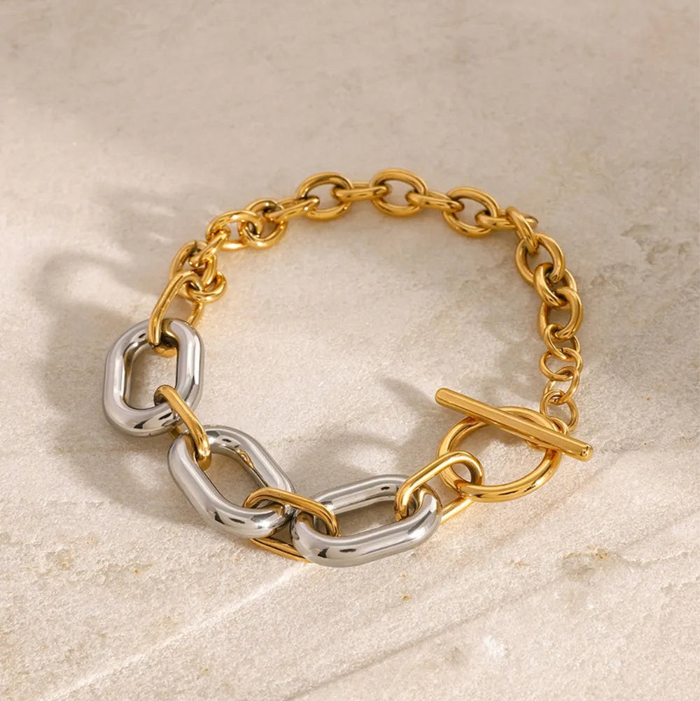 BRACCIALE CHAIN PLACCATO ORO 18K