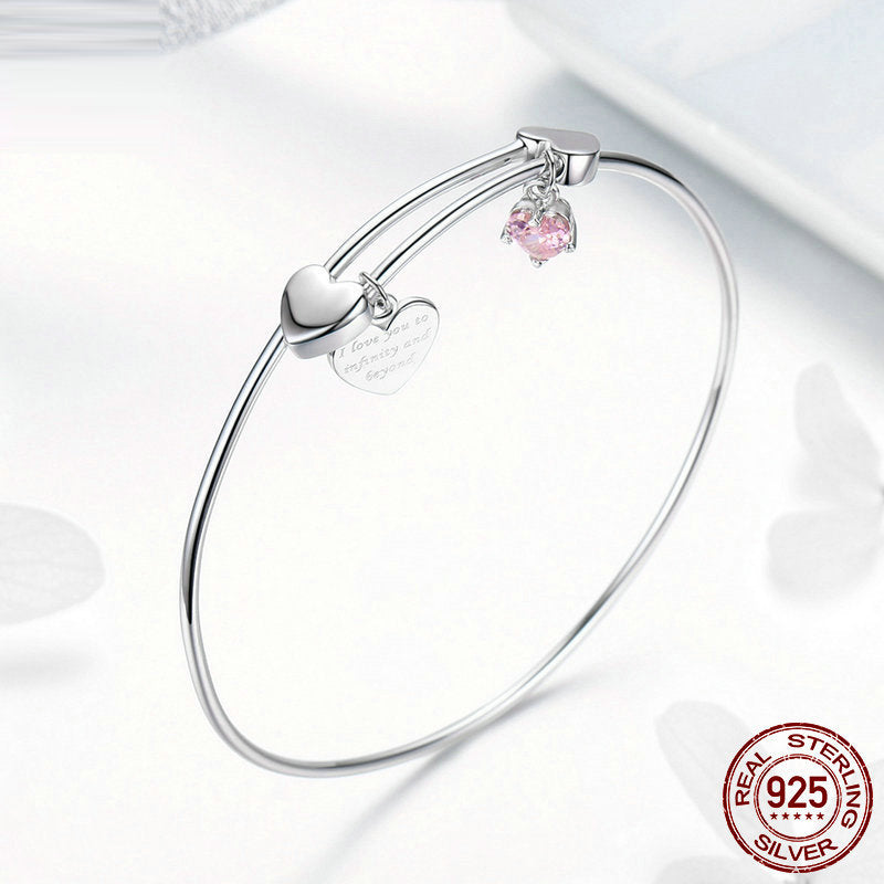 BRACCIALE I LOVE YOU ARGENTO