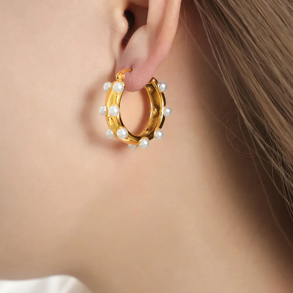 ORECCHINI PEARL ORO PLACCATO 18K