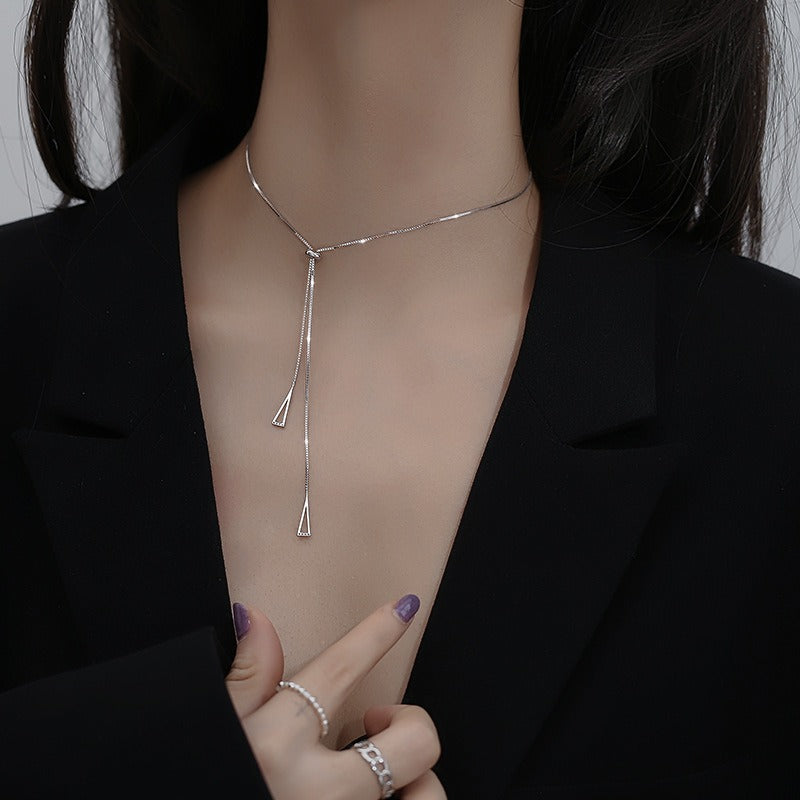 COLLANA TRIANGLE ARGENTO