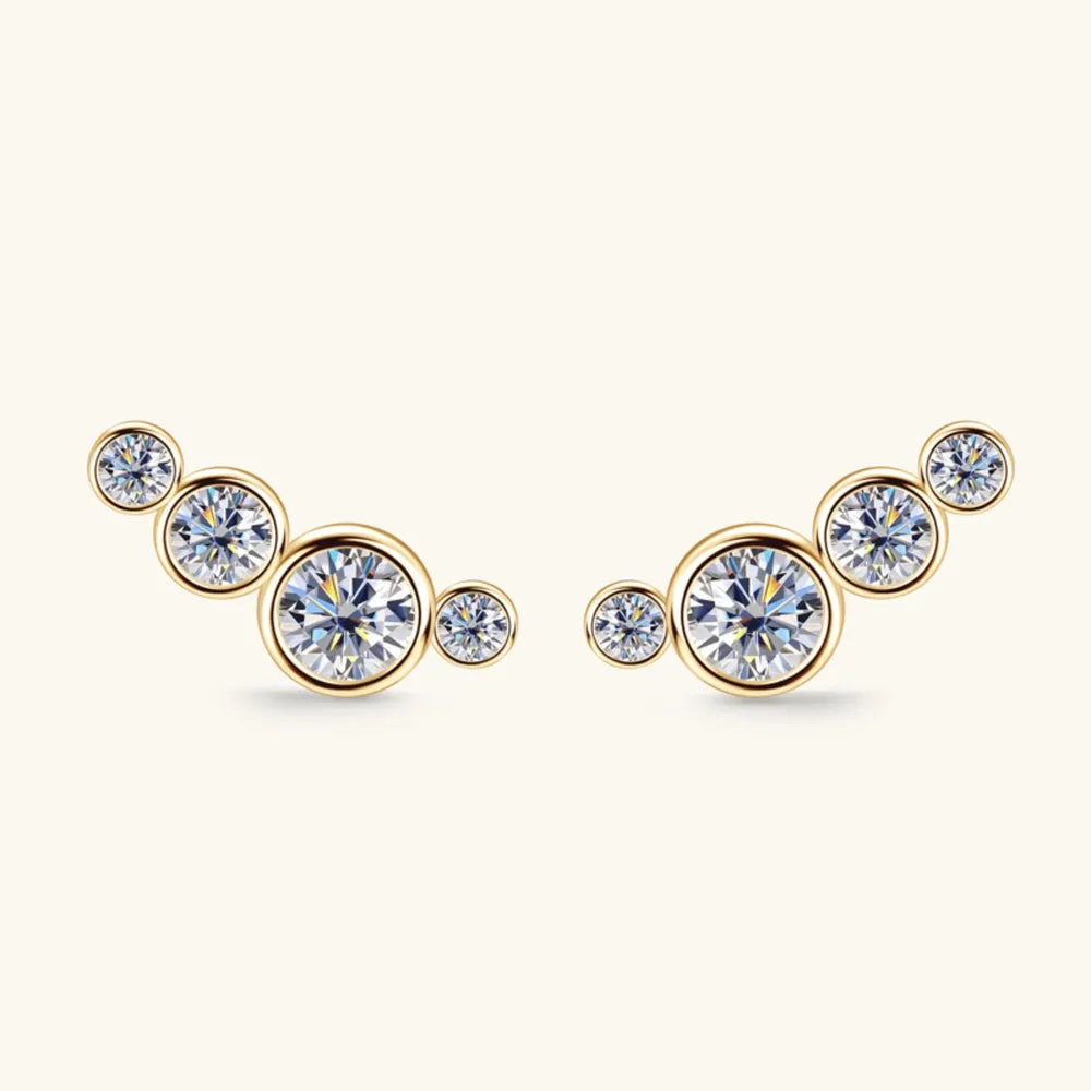 ORECCHINI CIRCLE ARGENTO MOISSANITE