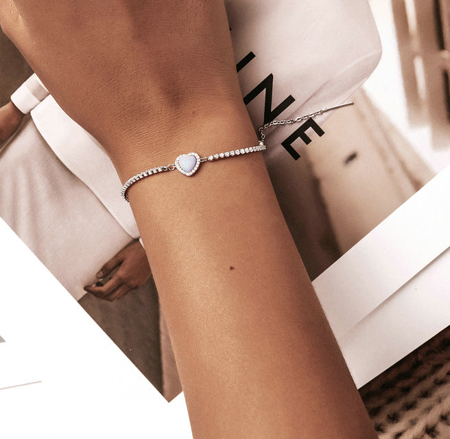 BRACCIALE DOUBLE LOVE ARGENTO