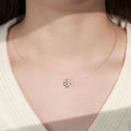 COLLANA ROUND ARGENTO MOISSANITE 1 CARATO