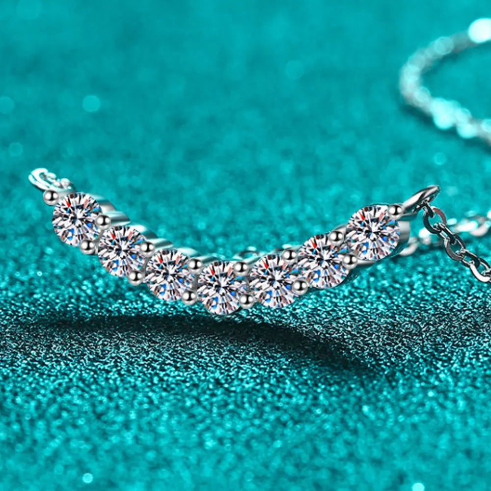 COLLANA ARGENTO MOISSANITE 1.4 CARATI
