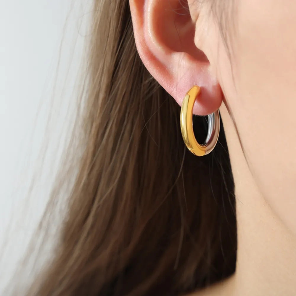 ORECCHINI DUAL ORO PLACCATO 18K