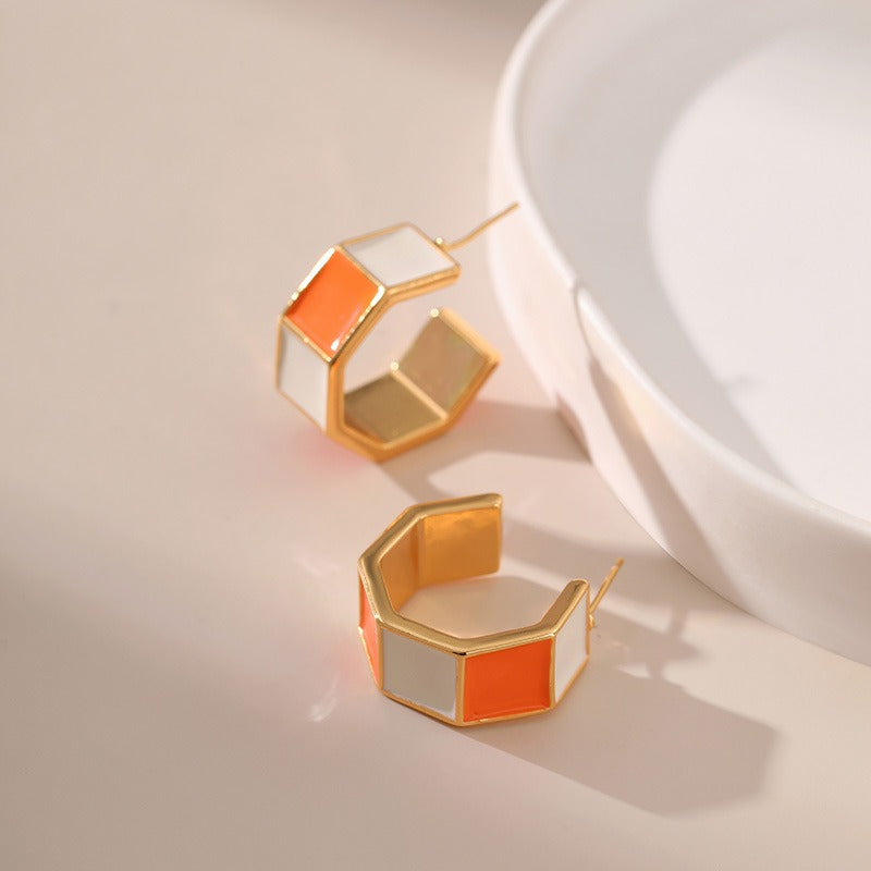 ORECCHINI BRASS ORO PLACCATO 18K
