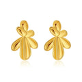 ORECCHINI FOGLIA ORO PLACCATO 18K