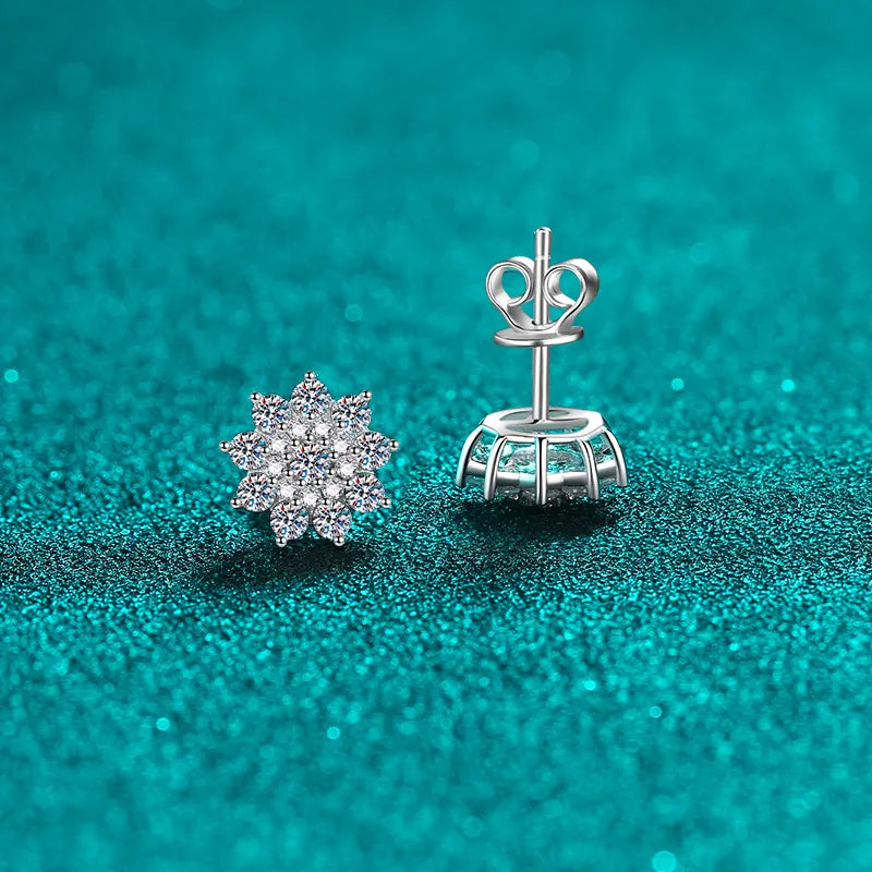 ORECCHINI STELLA ARGENTO MOISSANITE