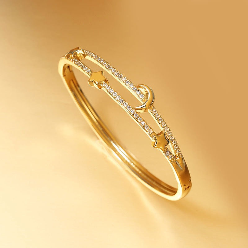 BRACCIALE MOON PLACCATO ORO 18K ZIRCONI