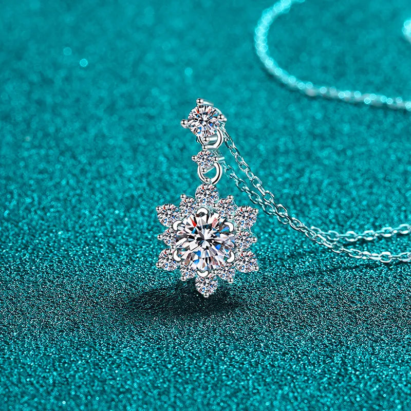 COLLANA ARGENTO MOISSANITE 1 CARATO