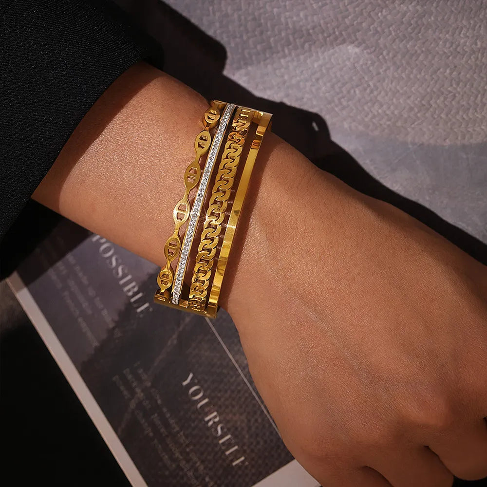 BRACCIALE YOURSELF PLACCATO ORO 18K