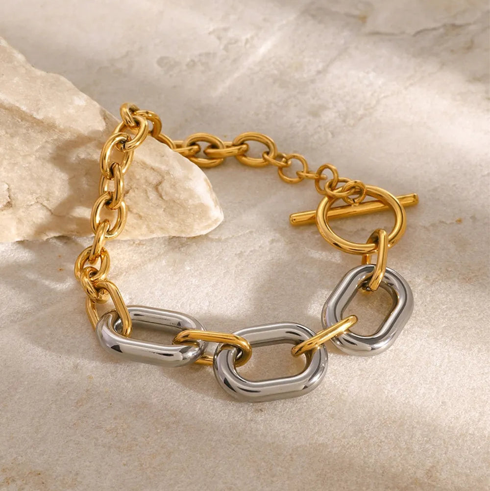 BRACCIALE CHAIN PLACCATO ORO 18K