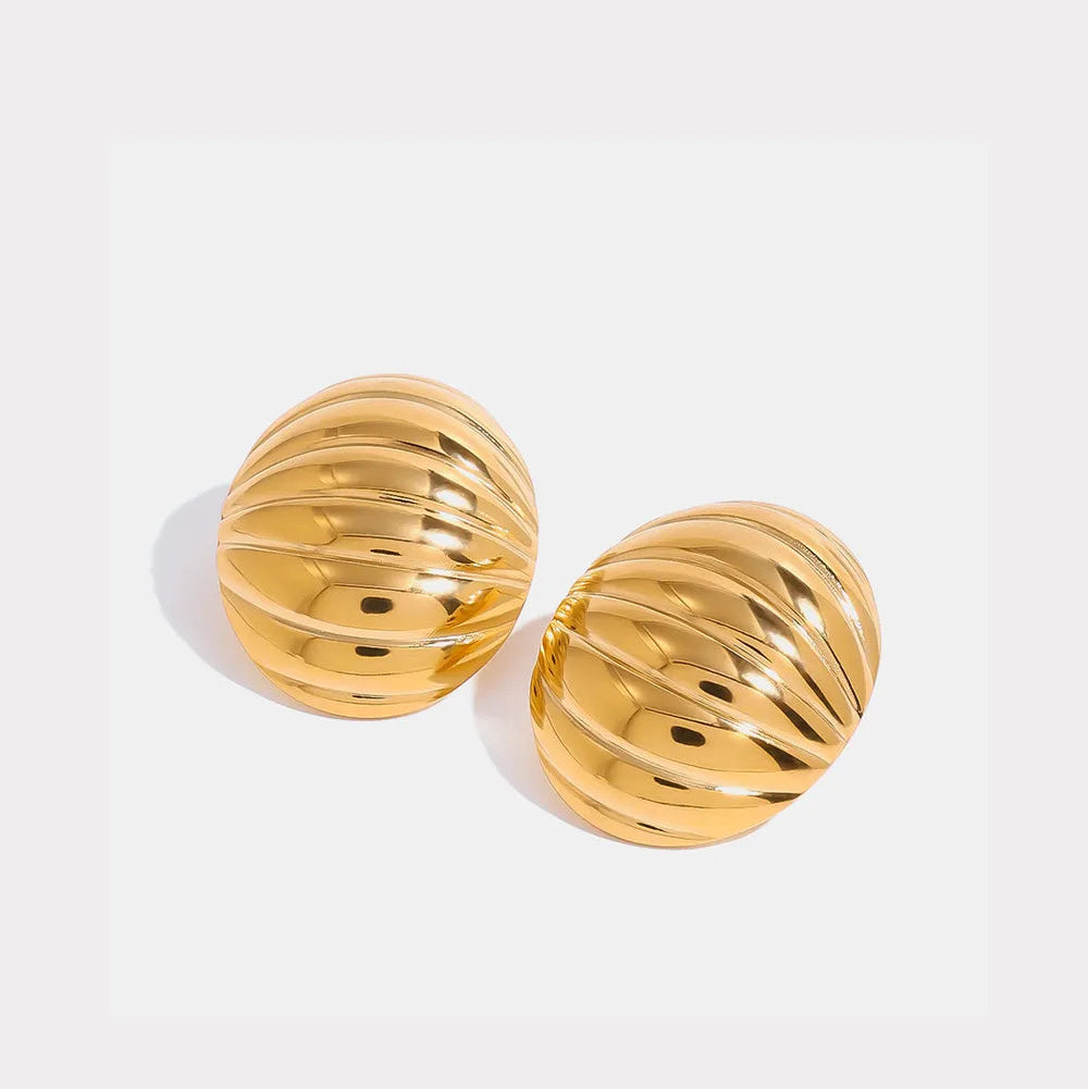 ORECCHINI RIB ORO PLACCATO 18K