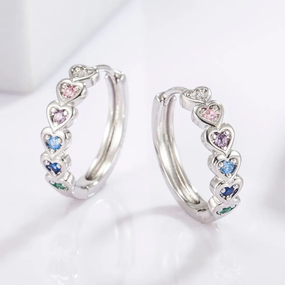ORECCHINI CUORE PLACCATO ARGENTO