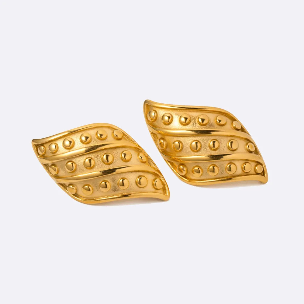 ORECCHINI VENTO ORO PLACCATO 18K
